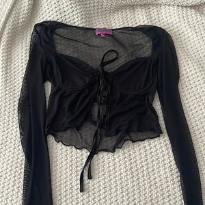 edikted tie front top